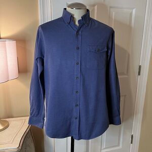 EUC Men's Vineyard Vines Slim Fit Crosby Shirt Brushed Cotton Blue Size MEDIUM